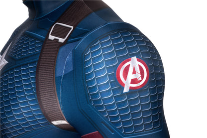 Avengers: Endgame Captain America Steve Rogers Jumpsuit Cosplay Costume for Halloween