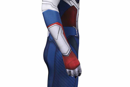 The Falcon and The Winter Soldier Sam Wilson New Captain America Jumpsuit Cosplay Costume for Halloween