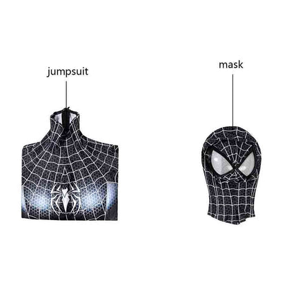 Spider-Man Girl Black Jumpsuit Cosplay Costume for Halloween