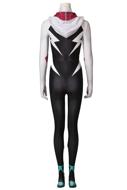 Spider-Man: Into the Spider-Verse Gwen Stacy Jumpsuit Cosplay Costume for Halloween