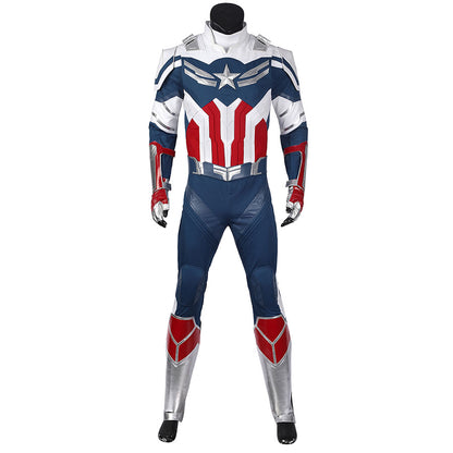 The Falcon and the Winter Soldier Captain America Sam Wilson Jumpsuit Cosplay Costume Outfit for Halloween