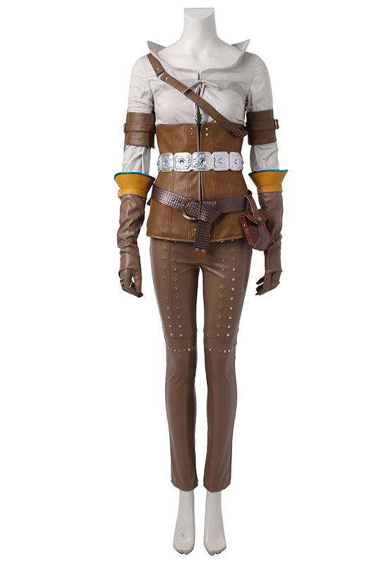 The Witcher 3 Wild Hunt Cirilla Cosplay Costume Suit for Halloween