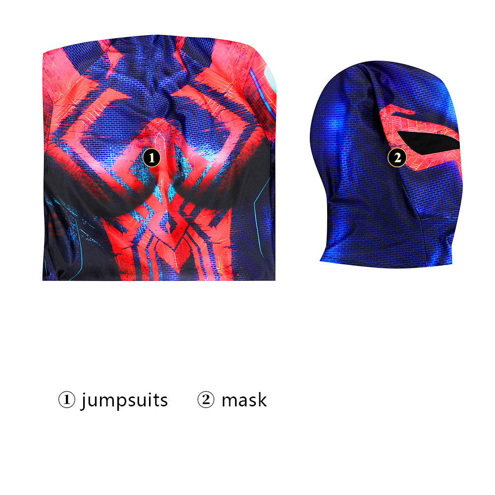 Spider-Man: Across the Spider-Verse Miguel O'Hara Jumsuit Cosplay Costume for Halloween