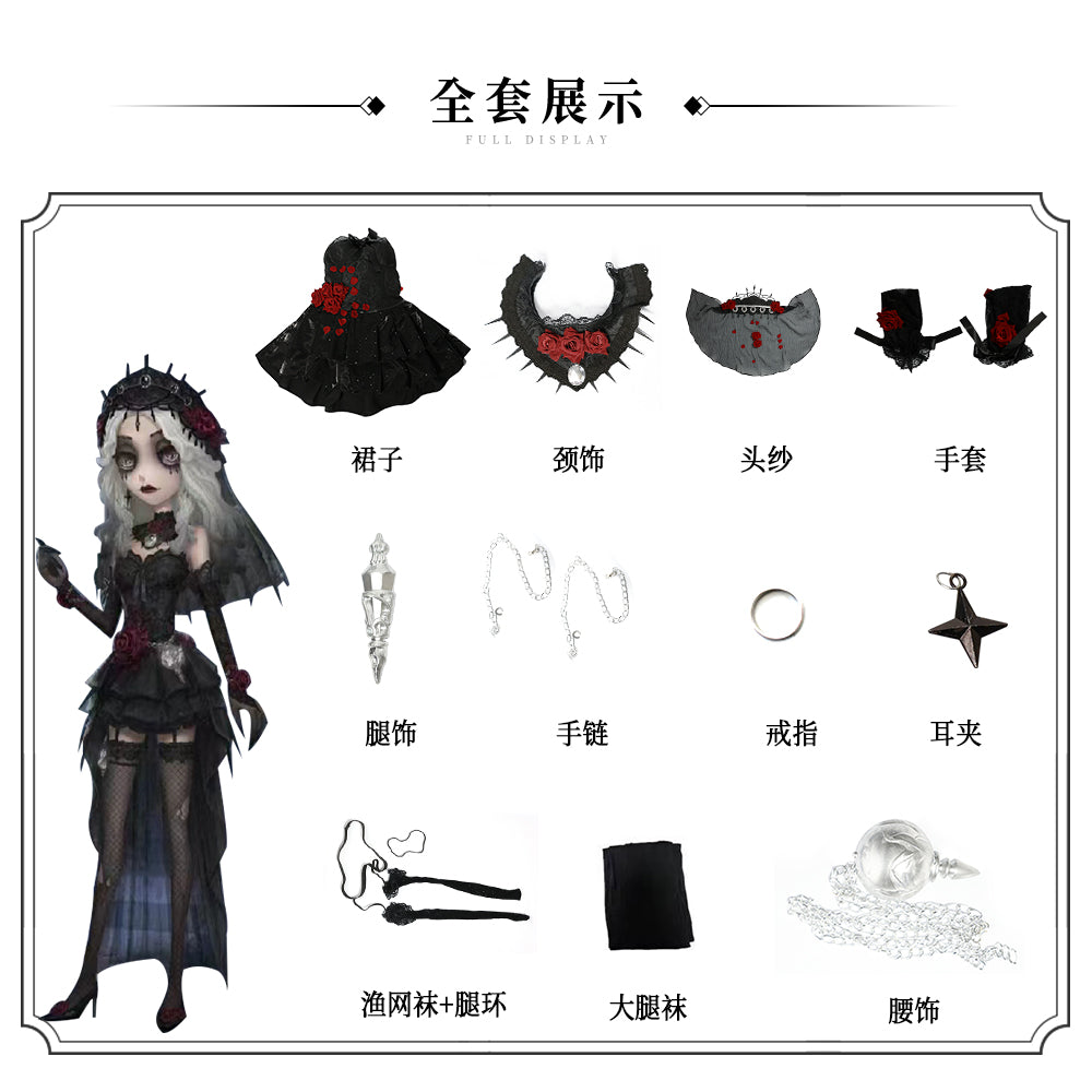 Identify V Psychologist Changye Cosplay Costume Dress full set