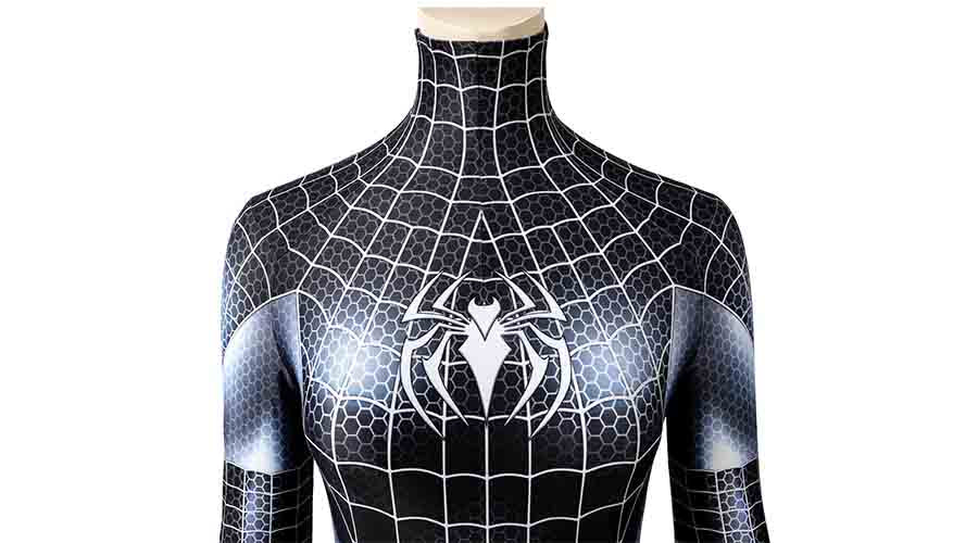 Spider-Man Girl Black Jumpsuit Cosplay Costume for Halloween