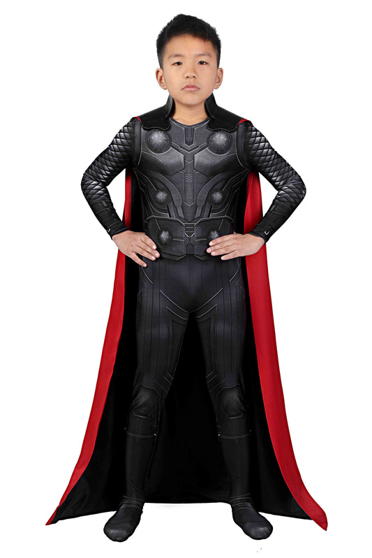 Avengers: Infinity War Thor Kid Jumpsuit Cosplay Costume for Halloween