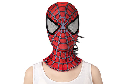 Spider-Man 2 Peter Parker Tobey Maguire Jumpsuit Cosplay Costume for Halloween