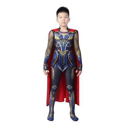 Thor: Love and Thunder Thor Kid Jumpsuit Cosplay Costume for Halloween