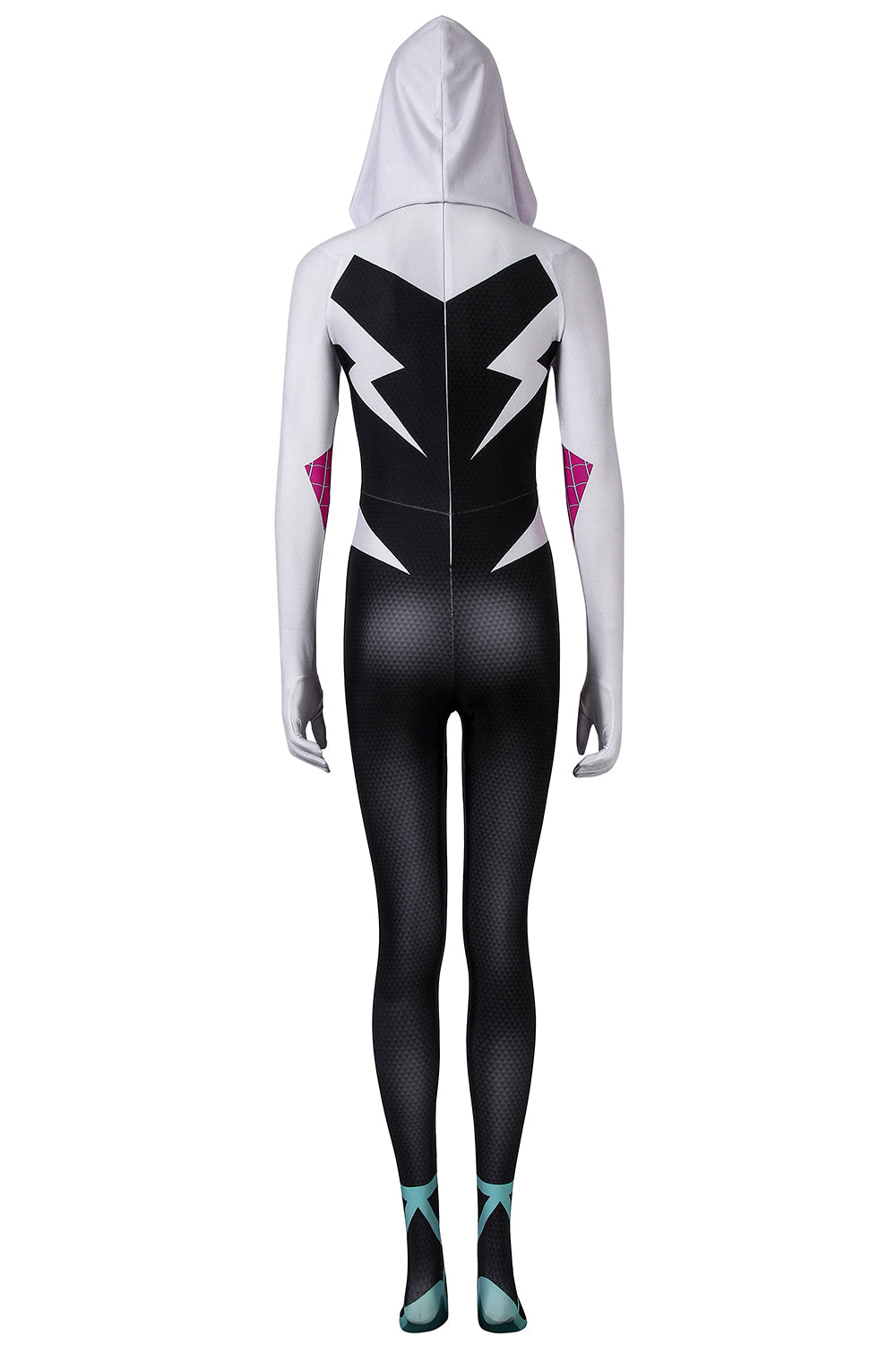 Spider-Man: Into the Spider-Verse Gwen Stacy Jumpsuit Cosplay Costume for Halloween