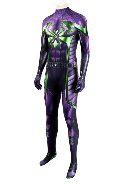 Marvel's Spider-Man Miles Morales Purple Reign Suit Cosplay Costume for Halloween