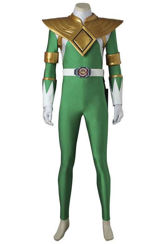 Mighty Morphin Power Rangers Green Ranger Tommy Oliver Cosplay Costume Full Set for Halloween