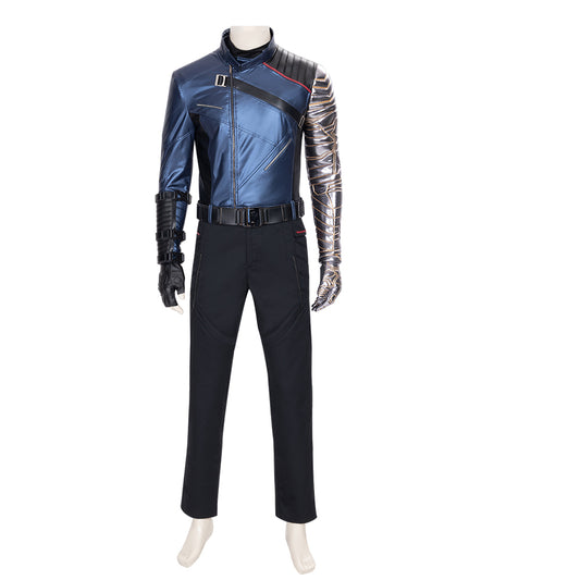 The Falcon and the Winter Soldier Bucky Barnes Cosplay Costume Outfit for Halloween