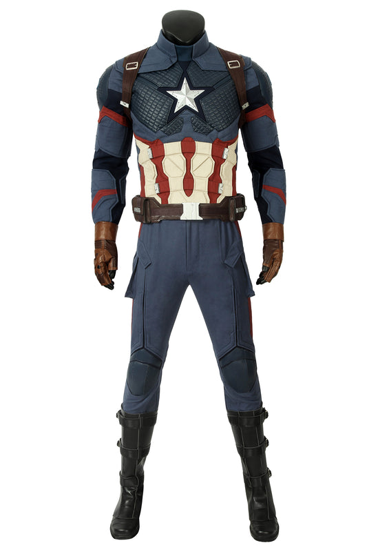 Avengers: Endgame Captain America Steven Rogers Jumpsuit Cosplay Costume for Halloween