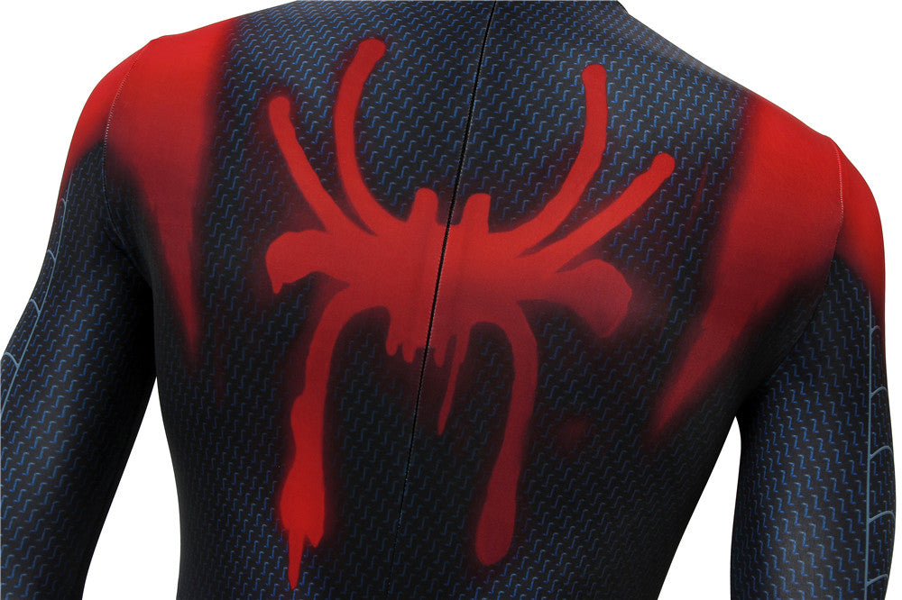 Spider-Man: Into the Spider-Verse Miles Morales Jumpsuit Cosplay Costume Outfit for Halloween