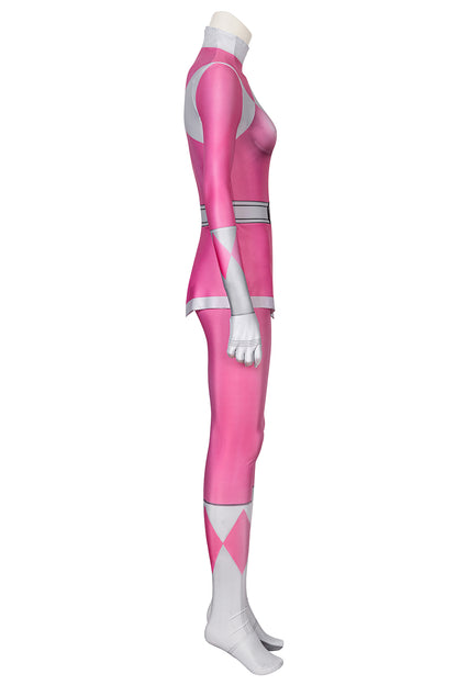 Mighty Morphin Power Rangers Pink Ranger Jumpsuit Cosplay Costume for Halloween