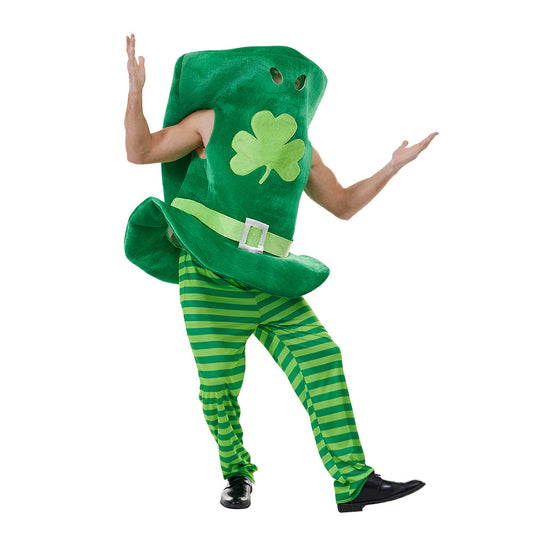 Ireland St. Patrick's Day High Hat Four-leaf Clover Cosplay Costume for Halloween Party Performances