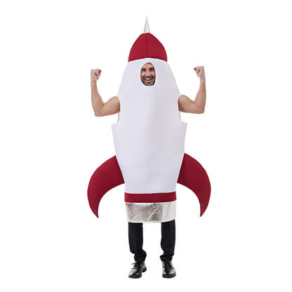 Adult Rocket Onesies Space Cosplay Costume for Halloween Party Performances