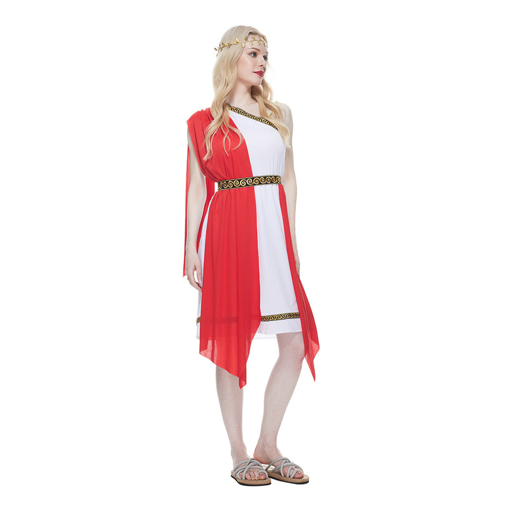 Ancient Greek Goddess Cosplay Costume for Halloween Bar Parties and Performances