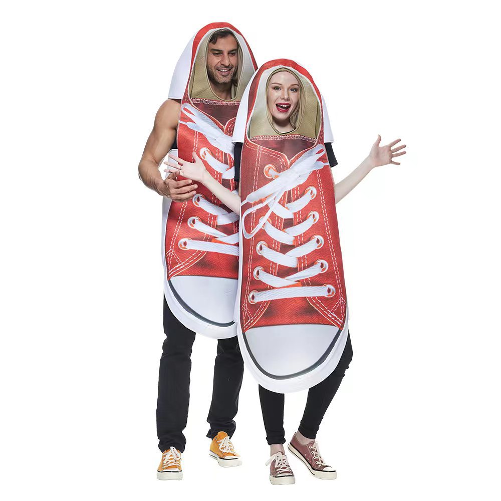 Couples Canvas Shoes Cosplay Costume Suit for Halloween Party Performances