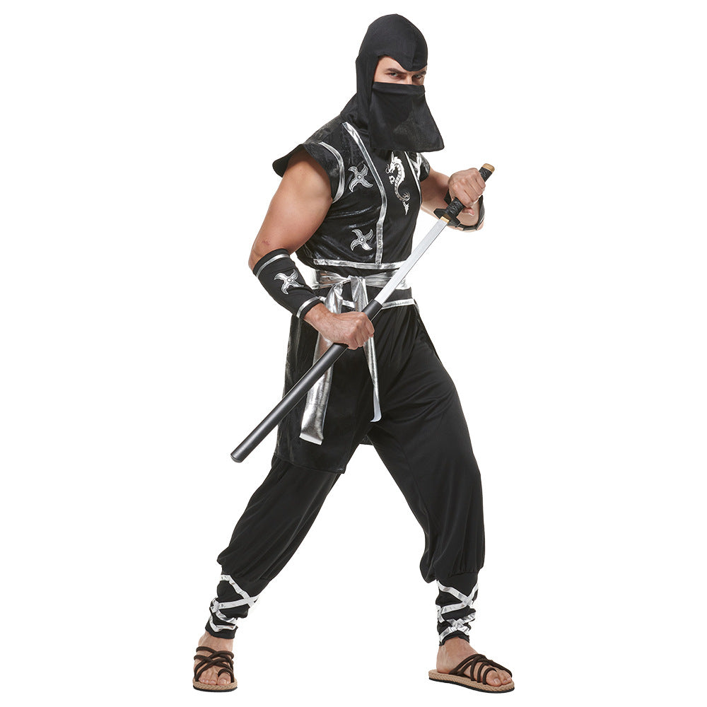 Star Slash Dragon Ninja Samurai Cosplay Costume Suit for Halloween Bar Performances