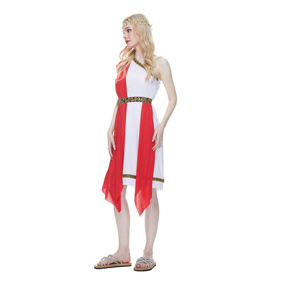 Ancient Greek Goddess Cosplay Costume for Halloween Bar Parties and Performances