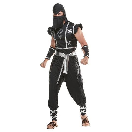 Star Slash Dragon Ninja Samurai Cosplay Costume Suit for Halloween Bar Performances