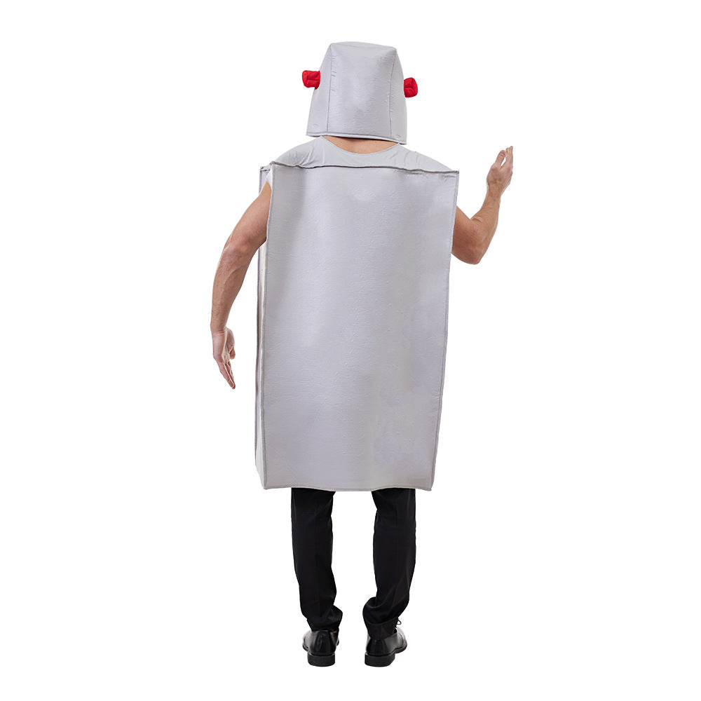 Adult Compound Sponge Robot Cosplay Costume for Halloween Party Performances