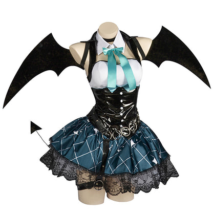 Rascal the Raccoon Collaboration Villains Hatsune Miku Little Devil Cosplay Costume Suit for Halloween