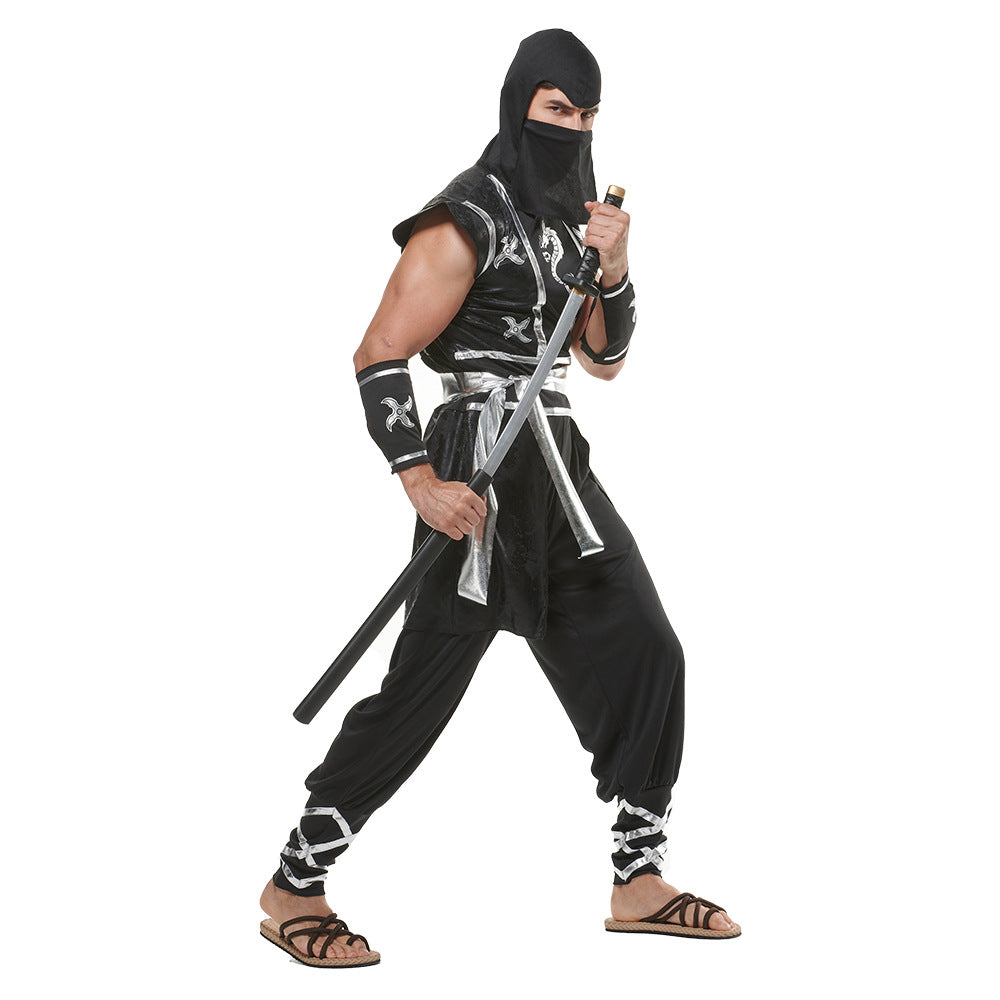 Star Slash Dragon Ninja Samurai Cosplay Costume Suit for Halloween Bar Performances