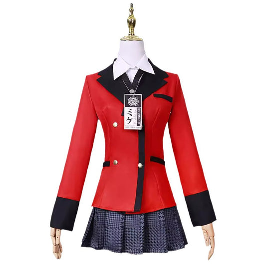 Kakegurui – Compulsive Gambler Jabami Yumeko Cosplay Costume Suit for Halloween