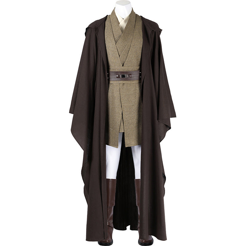 Star Wars 2: Attack of the Clones Mace Windu Cosplay Costume Outfit for Halloween