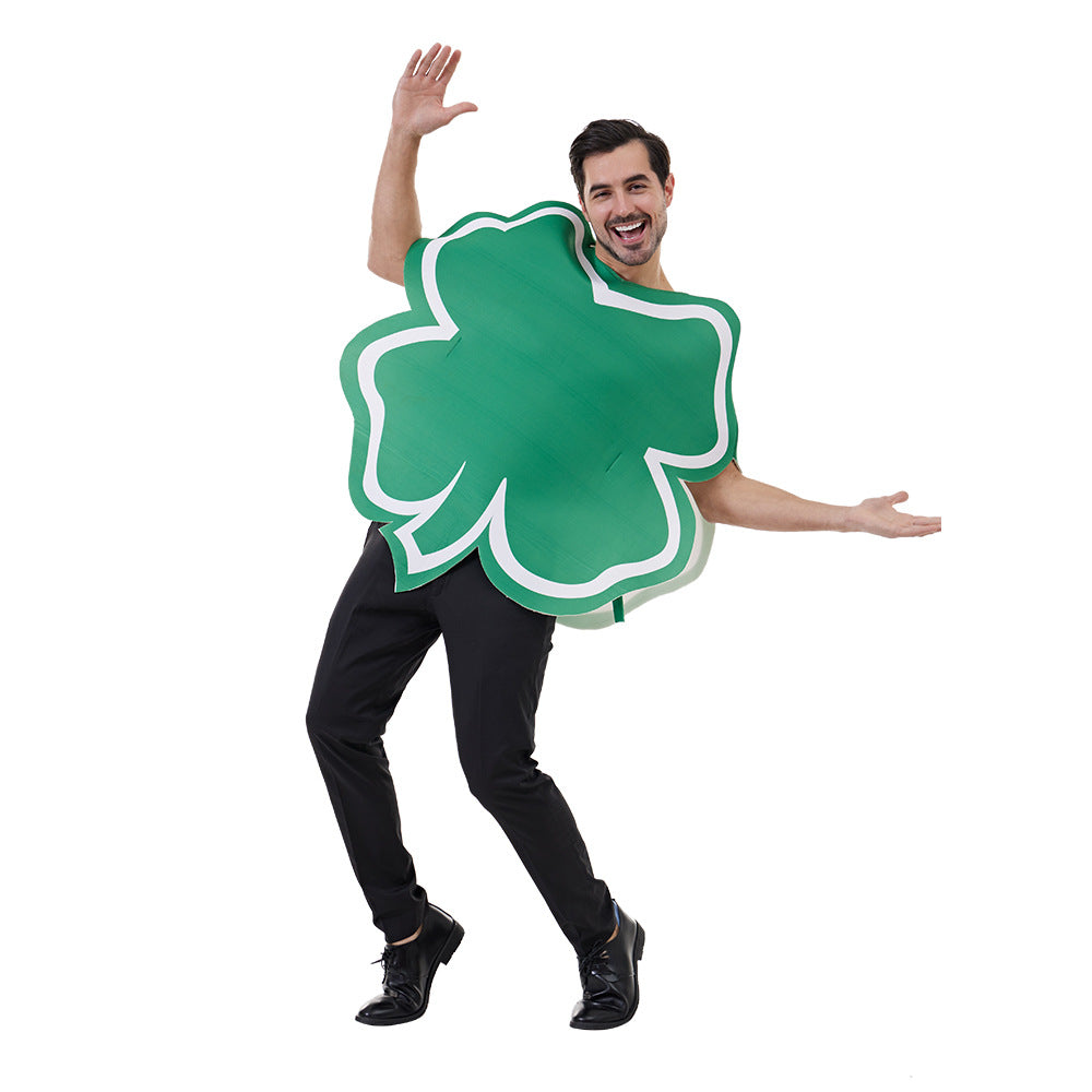 Ireland St. Patrick's Day Lucky Four-leaf Clover Cosplay Costume for Halloween