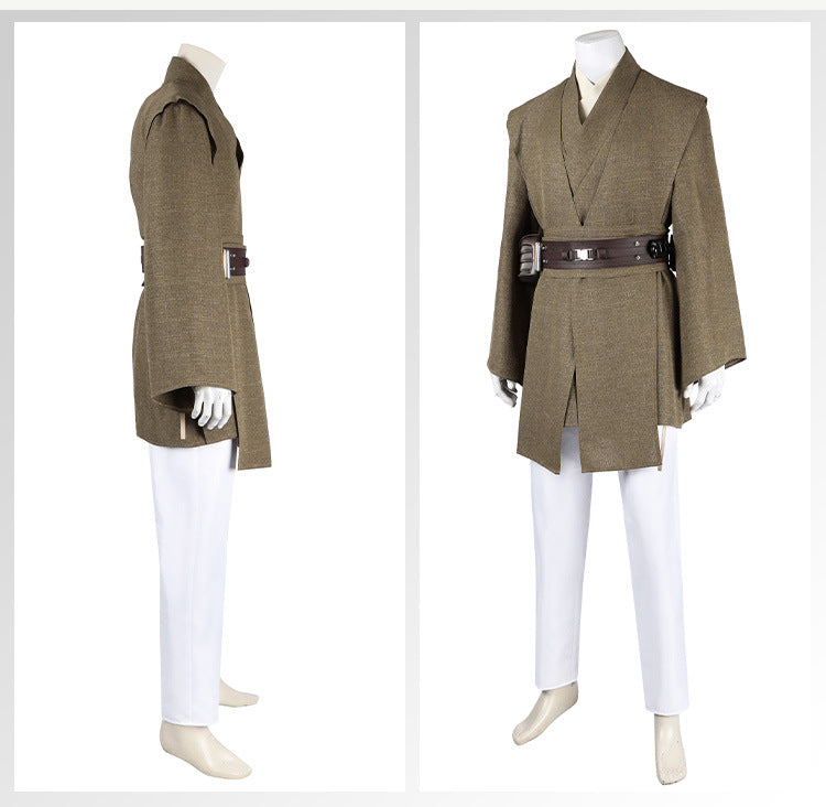 Star Wars 2: Attack of the Clones Mace Windu Cosplay Costume Outfit for Halloween