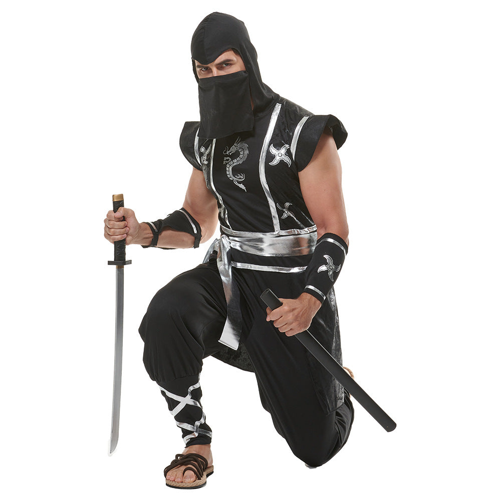 Star Slash Dragon Ninja Samurai Cosplay Costume Suit for Halloween Bar Performances