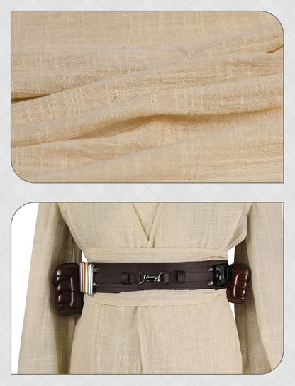 Star Wars: Episode II Attack of the Clones Obi-Wan Kenobi Cosplay Costume Full Set for Halloween