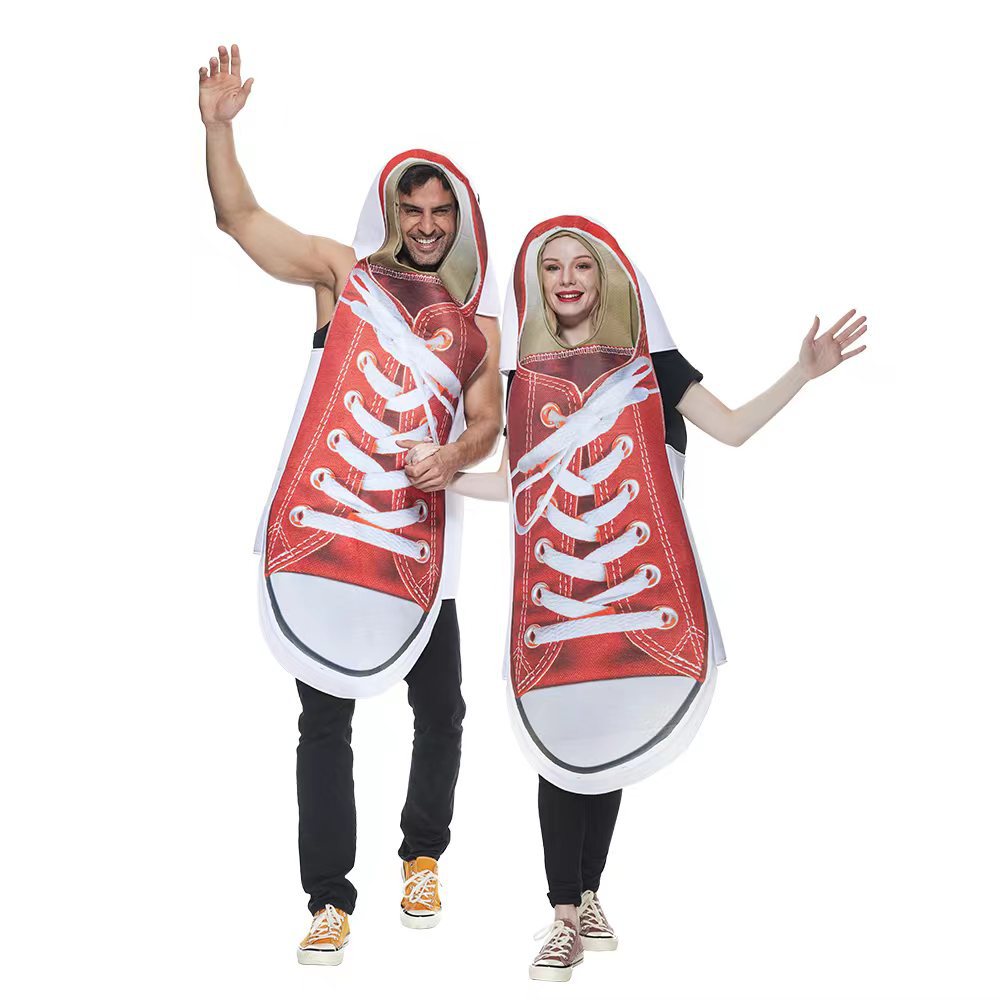 Couples Canvas Shoes Cosplay Costume Suit for Halloween Party Performances