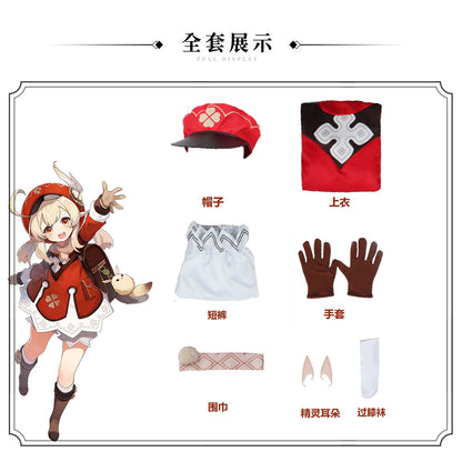 Genshin Impact Klee Cosplay Costume Outfit