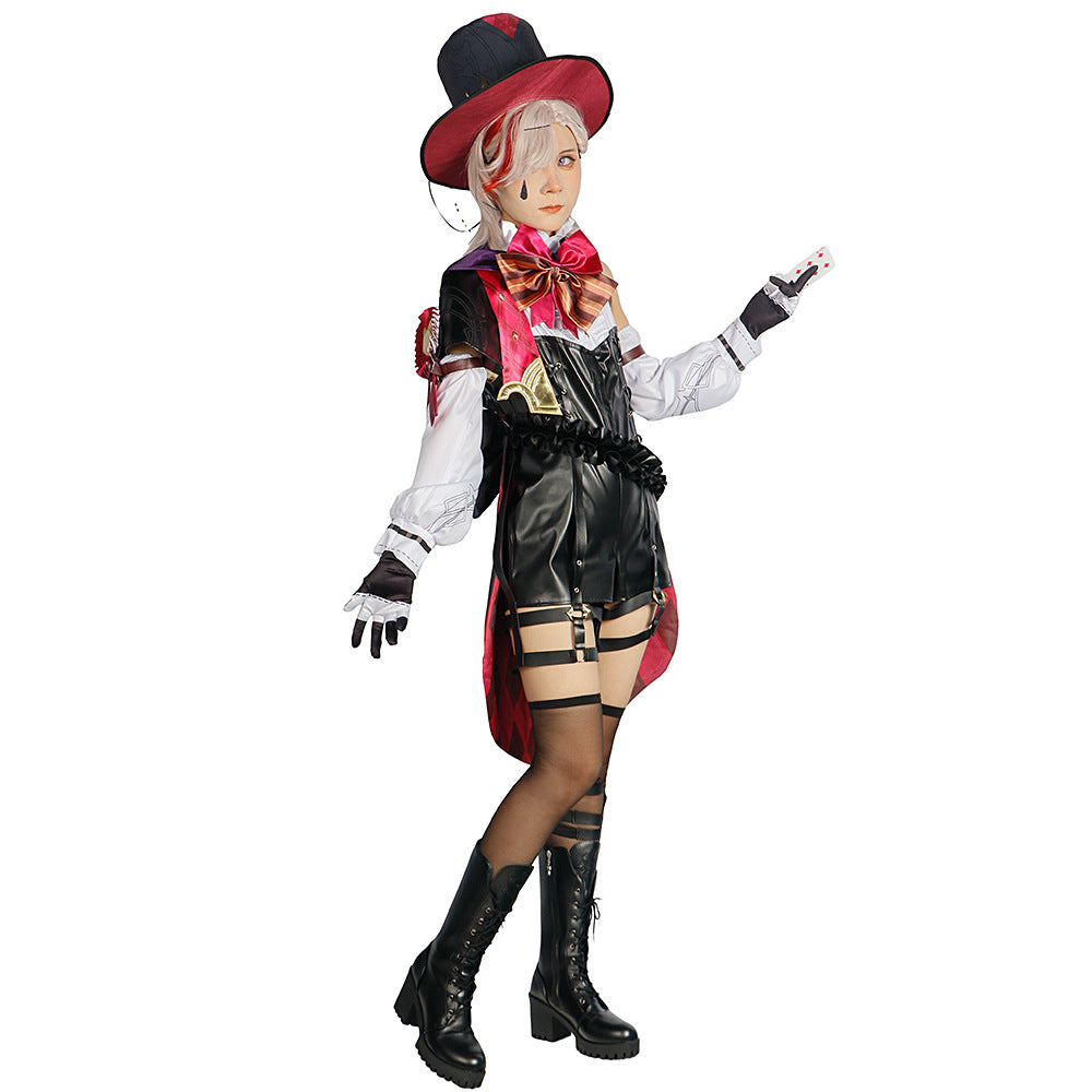 Genshin Impact Lyney Cosplay Costume Outfit for Halloween