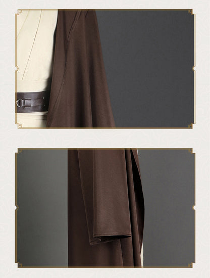 Star Wars: Episode II Attack of the Clones Obi-Wan Kenobi Cosplay Costume Full Set for Halloween