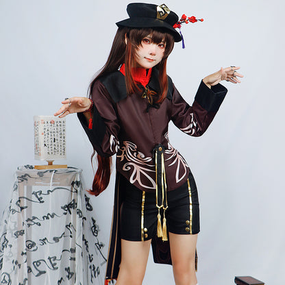 Genshin Impact Hu Tao Cosplay Costume Outfit