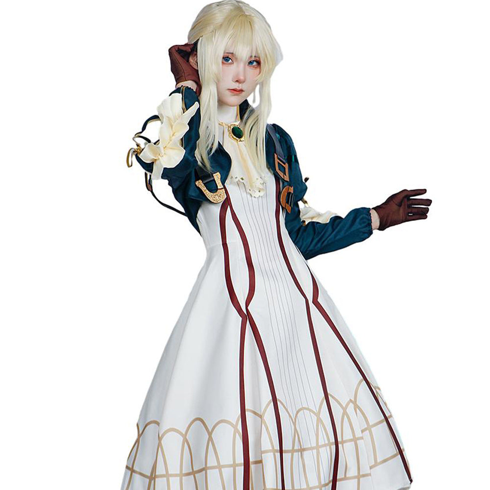 Violet Evergarden Cosplay Costume Full Set for Halloween