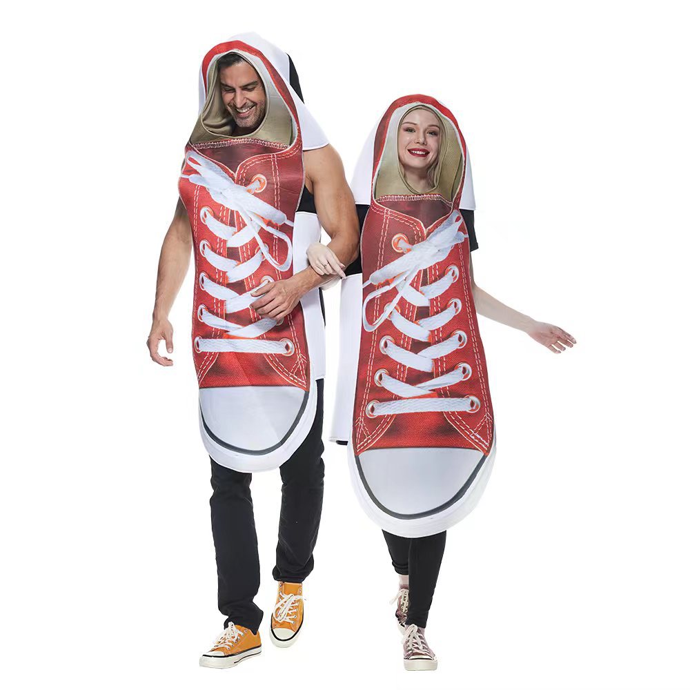 Couples Canvas Shoes Cosplay Costume Suit for Halloween Party Performances