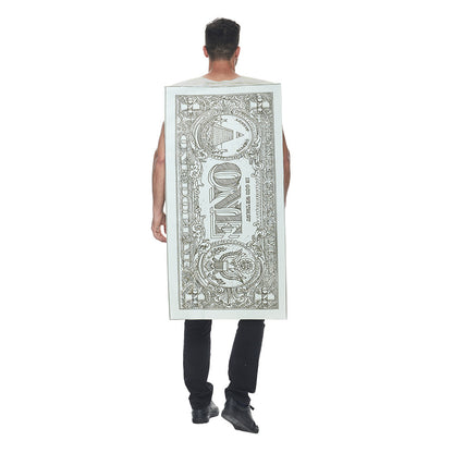 Personlized Dollar Bill Cosplay Costume for Halloween Bar Stage Performances