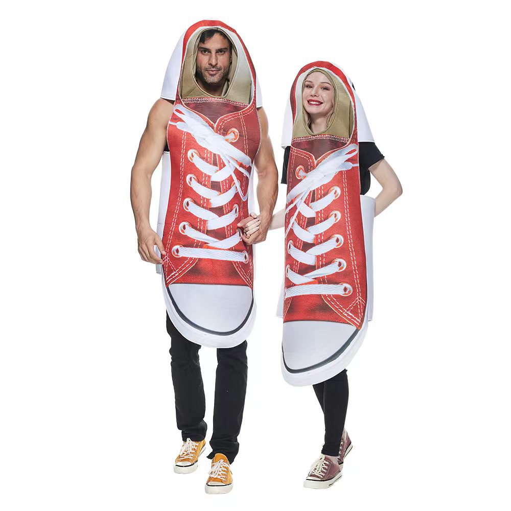 Couples Canvas Shoes Cosplay Costume Suit for Halloween Party Performances