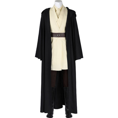 Star Wars: Episode The Phantom Menace Qui-Gon Jinn Cosplay Costume Full Set for Halloween