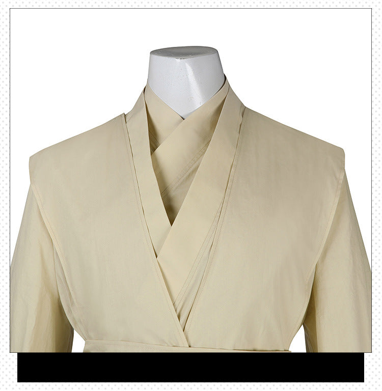 Star Wars: Episode The Phantom Menace Qui-Gon Jinn Cosplay Costume Full Set for Halloween