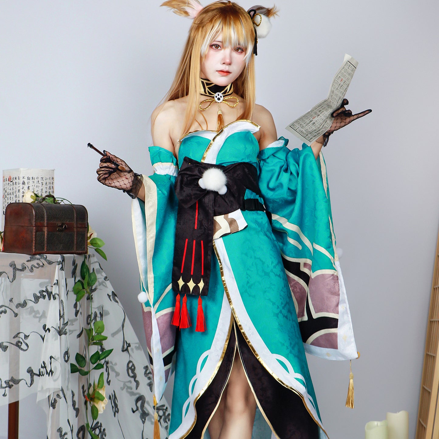 Genshin Impact Ms Hina Cosplay Costume Suit for Halloween