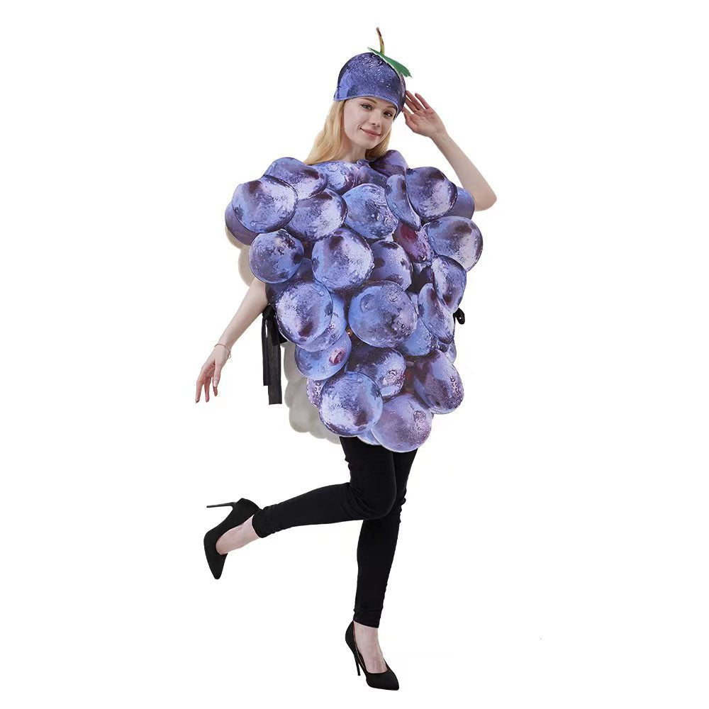 Sports Meeting Fruit Party Grape Cosplay Costume for Halloween