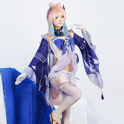 Genshin Impact Sangonomiya Kokomi Cosplay Costume Outfit