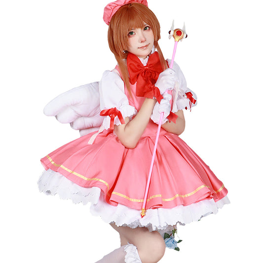 Cardcaptor Sakura Sakura Kinomoto Cosplay Costume Full Set for Halloween